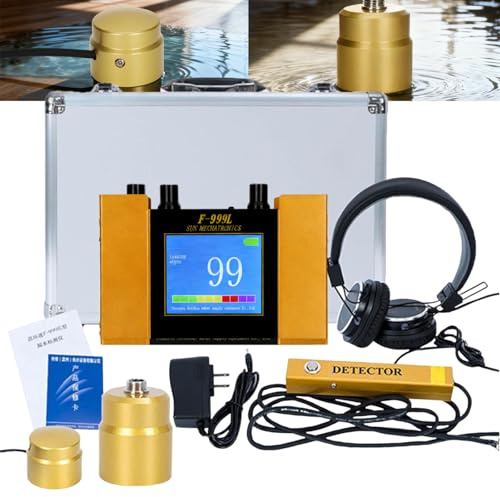 Detector de Fugas de Agua subterránea, Detector de Fugas en tuberías, sensores de Dos tamaños con posicionamiento preciso, Sensor de Fugas con Pantalla Digital de Alta sensibilidad