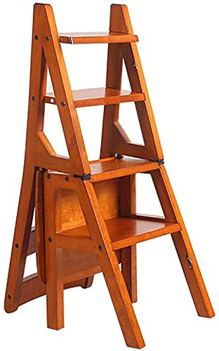 Escabeau, escabeau Portable, échelle Pliante à 4 marches en Bois, marchepied Pratique, Support à Fleurs Double créatif, 3# (1#)