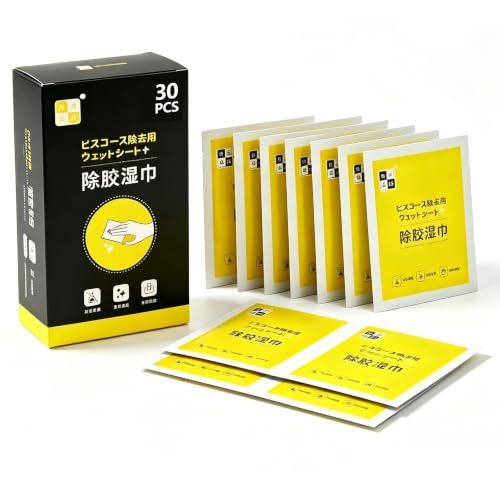 (36 pcs) Adhesive Remover Wipes, Sticker Residue Cleaning Wipes, Safe for Glass, Plastic, Metal, Car Surfaces, Remove Tape, Label, Gum & Sticky Marks, Household & Automotive Use