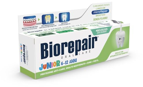 Biorepair Junior Dentifricio Menta 7-14 Anni 75Ml , 75 Ml (1Er Pack)