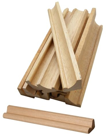 WedDecor 36cm Wooden Rack Letter Tile Stand Holder Replacement Piece Wood Alphabet Trays for Word Spelling Board Games Decorating Scrapbook DIY Craft Projects, 1pc