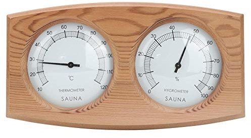 【Venta del día de la madre】Pangding 2 en 1 higrómetro térmico, termómetro de Madera, Temperatura, Humedad, medidor, Sauna, Sala de Vapor, Accesorios