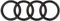 Audi 4M8071801 Calandre avec Logo Black Edition Noir