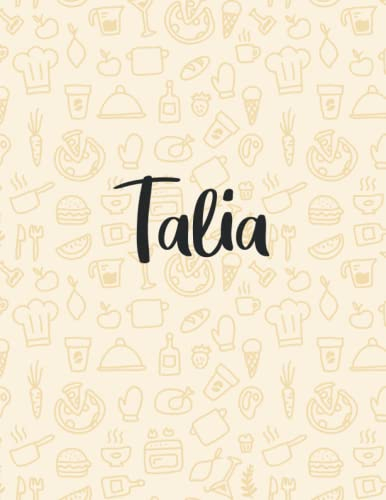 Talia: Weekly Menu Planner & Grocery ListMeal Planner Notebook Weight Loss Planner