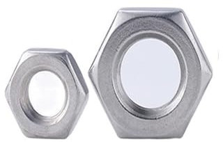 2/10 STÜCKE M4 M5 M6 M8 M10 M12 M14 M16 M18 M20 316 Edelstahl Flachsechskant Sechskant Dünne Kontermutter Wafer Low Dünne Kontermutter (Size : M8 10pcs)