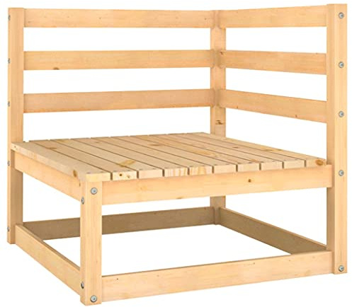 QZZCED Juego de muebles de jardín, sofá de jardín, muebles de balcón, muebles de terraza, sofá esquinero de madera maciza de pino para jardines, terrazas, balcones