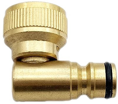 Garden Yard Raccord rapide coudé à 90 ° en laiton pour robinet de jardin Accessoires de lavage de voiture Connecteur de robinet coudé en laiton Connecteur de tuyau rotatif Connecteur de robinet