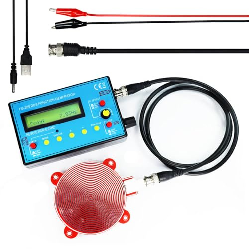 Generatore Segnali DDS 0,01 Hz - 500 kHz, Onda Sinusoidale Quadra Triangolare, Modulo Funzioni Multifrequenza per Test Elettronici, Alimentazione DC 4-9V, 140x80x26mm