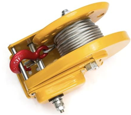 Cabrestante manual, Cabrestante Manual autoblocante bidireccional con manivela de 1800LB, polipasto de tracción portátil pequeño for el hogar con cabrestante Manual de freno para remolque, barco o veh