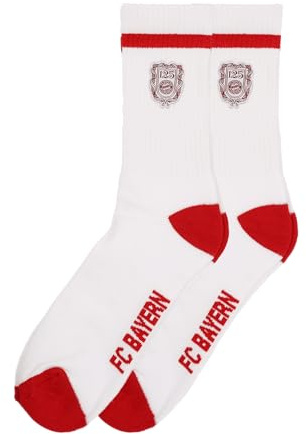 FC Bayern München | Socken 2er-Set 125 Jahre | Unisex | Weiß