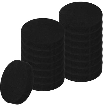 sourcing map 16pcs Anti Vibration Pads for Washing Machine, 3.94'' x 3/4'' Washer Dryer Pedestals Non-Slip and Silent Vibration Isolation Pads Black EVA Support Feet Mat, Round