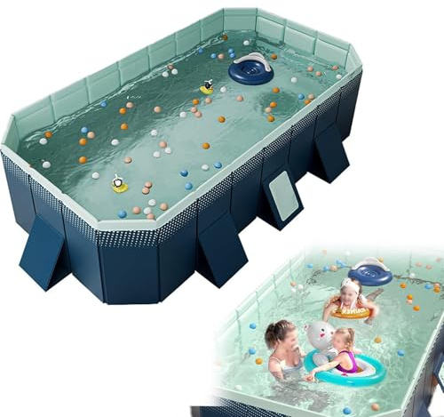 ZXINXIN Dog Pool for Large and Small Dogs, Foldable Dog Pools, Dog Bathtub, Pvc Swimming Pool, Paddling Pool for Children and Dogs, Portable Dog Pool, Dog Bathtub 300cm