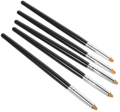 Anneome 5 Stck Teiliges Lash Lift Tool aus Holz und Faser Kompakte Leichte Laminierbürsten für Präzises Auftragen von Lash Glue Tragbar für Make up Wimpernformung Zuhause und Reisen