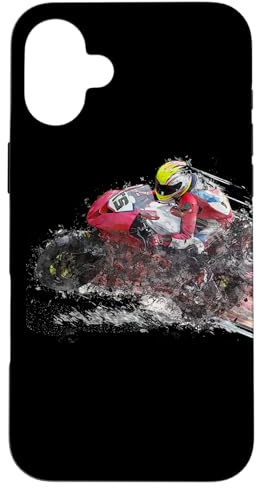 Carreras de Motos | Cambio de Marcha Moto Sportbike Carcasa para iPhone 16 Plus