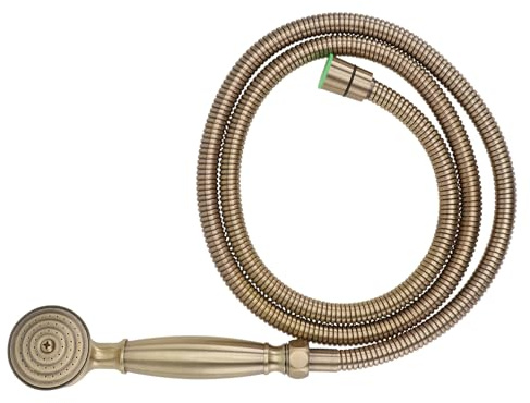 SOIMISS Cabezal de Ducha Retro de Latón para Baño Resistente Aislamiento Térmico Diseño Compacto y Elegante Bronce Incluye Manguera de Lavado Cómodo y Ahorro de Agua Accesorio Práctico