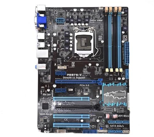 Carte mère Fit for ASUS P8B75-V, Socket Intel B75, LGA 1155, Compatible avec Les processeurs i3, i5 et i7, 32 Go de mémoire DDR3, SATA3 et USB 3.0.