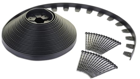 EasyFlex Heavy Duty No-Dig Edging Kit - 100ft., Black