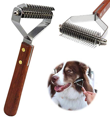 AIDIYA Coat King der Trimmstriegel Professional Pet Dematting Kamm Fellpflege Abisolierwerkzeug für Hunde und Katzen (8.8cm)