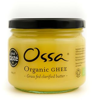 Ossa Organic Ghee | Traditional clarified butter from British Cows grassfed to organic standards I Parent (Ghee Single)