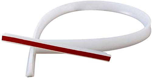 Faltbare Duschschwelle Wasser Damm Dusche Barriere Badezimmer Küche Silikon Duschschwelle (1,5 m, transparent)