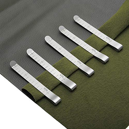 Nähklammer, 20 PCS Stoffklammern Edelstahl Saummklammern Metallnähclips Wonder Clips Messgerät Kleidungsclips Messgewebe Clips zum Quilten Fixieren und Markieren Zubehör