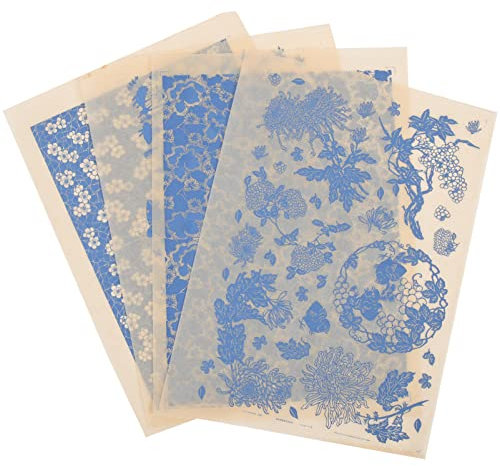 Milisten Pottery Accessory 4er-Pack Keramik-Aufkleber Unterglasur-transferblätter Für Töpferdekor