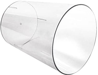 YARNOW Bote De Basura Transparente Estilo Nórdico Contenedor De Residuos Redondo Para Cocina Baño o Dormitorio Papelera De Almacenamiento Moderno Hogar