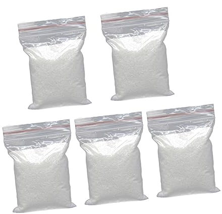 FRCOLOR 5packungen Sanddekoration Weiß Aquariumsand Für Fischtank Glasvase Terrarium Hochzeitsdeko Und Andere Dekorationen