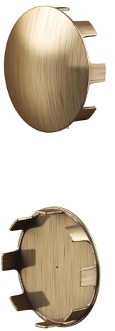 Rothley Staircase Handrail Shallow End Cap 40mm, Antique Brass, Pack of 2 | Easy to fit and attaches securely to interior rails, providing a sleek decorative finishing touch for home decoration.