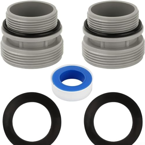 Lot de 2 connecteurs de tuyau de piscine pour tuyau de piscine 4560 de 40 mm vers sortie d'entrée de 3,8 cm