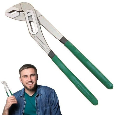 TILEZE Clé à tuyau, pince de pompe à eau, pince à dégagement rapide de 20,3 cm, pince de serrage multifonctionnelle, clé à bec d' pour travaux d'entretien