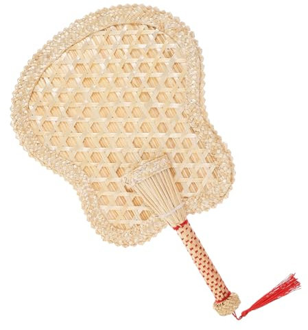 Garneck Chinese Fan Handmade Knitted Fan for Wedding and Photo Prop for Home Use and Summer Cooling