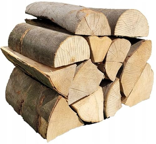 ABAZO Brennholz, Buche für den Kamin, Grill, Kaminset, Kaminbeleuchtungsset, Anzündholz