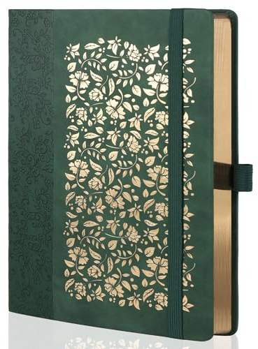 TIEFOSSI B5 Dot Journals for Women Men, 160 GSM Thick Paper, 150 Numbered Pages, 5 * 5MM Dot Grid, Dotted Notebooks for Planner Organization