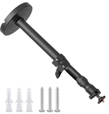 TOWARDSNAN Secure Small Projector Bracket Wall Or Ceiling Mount Holder 360°Rotatable Head Safe Load 5KG Stretches