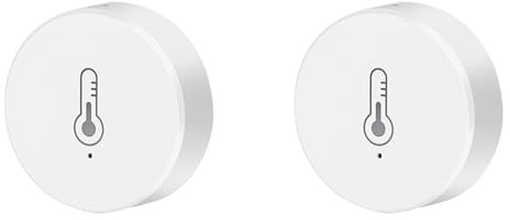 MQODLFP Tuya Smart Home ZigBee Lot de 2 thermomètres d'intérieur avec capteur de température et d'humidité pour une vie intelligente
