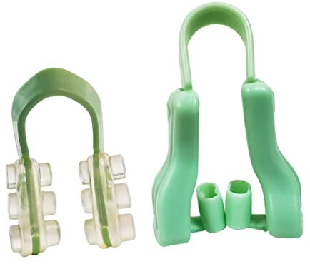 Gatuida Clip Nasali u per Dormire Clip Nasali in Gel Silice Combinato Verde Resistenti e Sicuri Facili Indossare Pulare