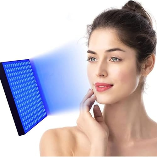 Bräunungslampe Blaues Licht – 225 LEDs für Gesicht und Körper, Hautbräuner für Zuhause, UV-freie Gesichts- und Körperlampe zur Hautpflege (45W)