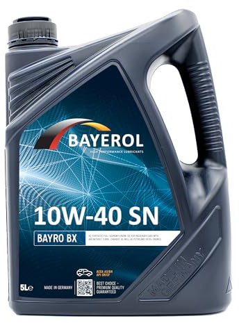 BAYEROL BAYRO BX 10W-40 SN, Motorenöl, 5L, Made in Germany