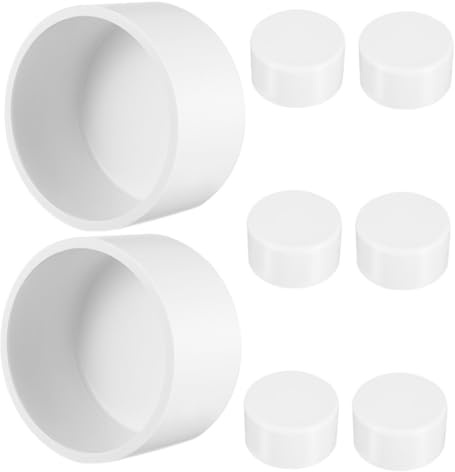 Cabilock 8 Tapas de Extremo para Tubería de Pvc Blanco, Adaptadores de Enchufe Función de Sellado y Resistencia al Agua para Tuberías de 63mm de Diámetro