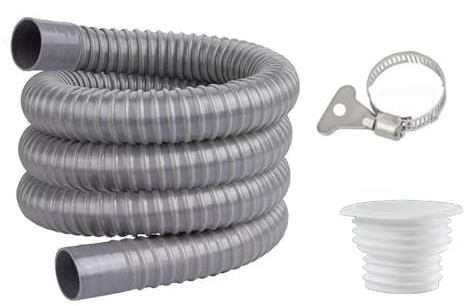 Tubo de drenaje de PVC de 70 cm/100 cm de longitud, latas de fuga, manguera de desagüe fácil de instalar para múltiples funciones en lavabos y lavabos, tubos de drenaje flexibles