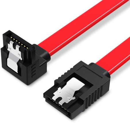 Xanorrg Sataiii 6gb/s Blocco Cavo Blocco Flessibile 50 Cm Lunghezza Spazio Risparmio SATA3.0 per I Dati dei Server per Computer con Chiusura