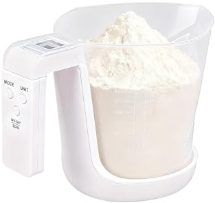 Verre doseur pour la pâtisserie | Verre doseur électronique et numérique | Échelle de mesure électronique, pour la cuisine, la pâtisserie, le camping, le restaurant, la salle à manger, la cuisine à la