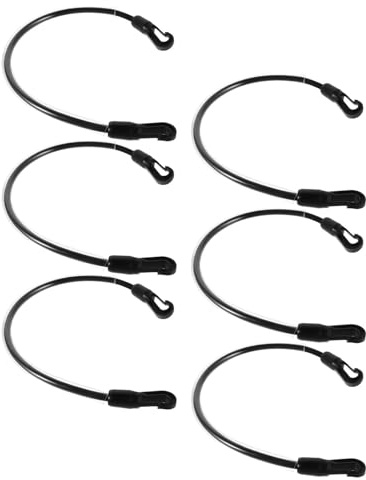 Kisangel Elastische Beinriemen aus Kunststoff 6 Stück für Pferdedecken im Winter mit Doppelt Gesicherten Schnellverschluss Clips für Täglichen Gebrauch