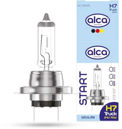 alca® H7 Halogenlampe 24V 70W Px26d, transparent, Fernlicht, LKW
