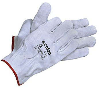 GUANTE PIEL DE SERRAJE GRIS TALLA 10 - Unid: 12