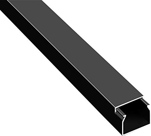 CILSON Kabelkanal, 25x25 mm, Schwarz, selbstklebend | PVC, UV-beständig, Innen & Außen, Made in Germany