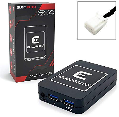 Interfaccia Bluetooth - USB MP3 - Ausiliario per auto Toyota e Lexus | Kit vivavoce Streaming audio | Caricabatterie | Presa Jack | Invisibile | Accessorio autoradio Originale