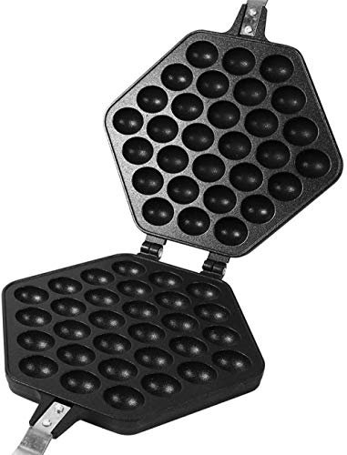 Egg Waffle Maker, 7 X 8 Zoll Aluminiumlegierung Antihaft-DIY-Eier Pan Egg Bubble Cake Backformplatte Für Party Cafe Tea Shop