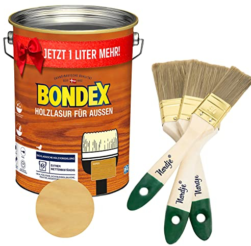 Bondex Holzlasur für Außen 5l (inkl. Nordje Flächenstreicher) (Kiefer)